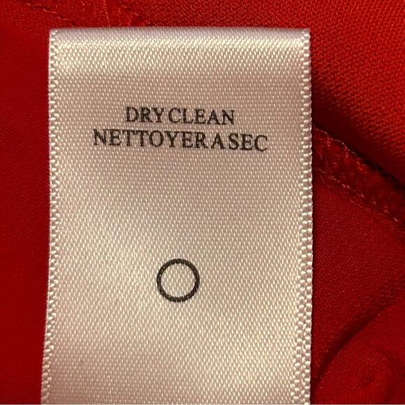 A.L.C. Women's Ann Top Size 6 Cherry Red Crepe Peplum Back Zipper - Picture 10 of 12